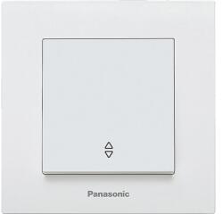 Panasonic Întrerupător cap-scară simplu Panasonic Karre Plus, alb, incl. ramă (P-KPSC)