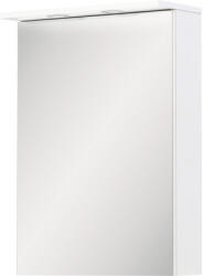 Möbelpartner Dulap baie cu oglindă Spot 50x72 cm PAL alb 1 uşă iluminare LED (148443)