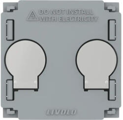 LIVOLO Modul întrerupător dublu Livolo, touch, modular, conexiune ZigBee (VL-FC2Z2-2GSTL)