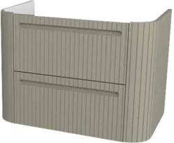 Devo Dulap bază lavoar baie suspendat Devo Gloria 2.0 70x50 cm MDF gri striat sertar cu închidere lentă (GL2-SU2S70-2-F111)