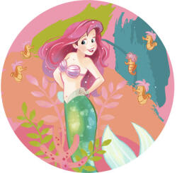 Komar Fototapet rotund autoadeziv Komar DD1-017 Disney Ariel Happy Coral Ø 125 cm (DD1-017)
