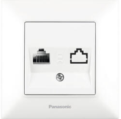 Panasonic Priză telefon simplă Panasonic Arkedia Slim, alb, incl. ramă (P-SA.TP)