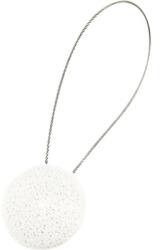Mendola Magnet decorativ Mendola Rock pentru perdea - cu fir metalic de fixare, alb (246-ROCK-01)