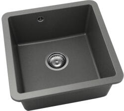 FAT Chiuvetă bucătărie fatgranit 1 cuvă FAT Avangard 222 46x46 cm fără picurător Basalt (222-1011) Chiuveta