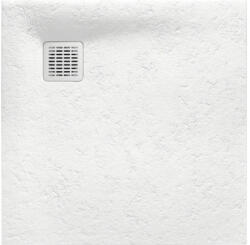 Roca Cădiță de duș pătrată slim Roca Stonex Terran 90x90 cm alb (AP10338438401100)