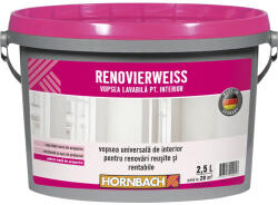 Hornbach Vopsea universală pentru interior Hornbach Renovierweiss albă 2, 5 l (290040)