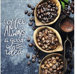 Pure Living Tablou sticlă Pure Living Life & Coffee III 20x20 cm (GLA1741D)