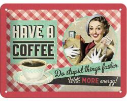 Nostalgic-Art Tablou metalic decorativ Nostalgic-Art Have A Coffee 15x20 cm (26105)