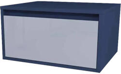 Devo Dulap bază lavoar baie suspendat Devo Cristal 2.0 60x32 cm PAL albastru sertar cu închidere lentă (PO2-SU1S60x32-P72)