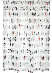 MSV Perdea de duş MSV Graphic Design 180x200 cm transparent roşu/negru (149520) Perdea de dus