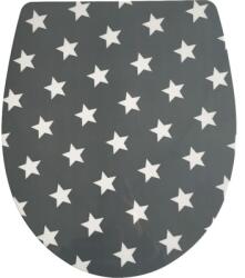 ADOB Capac WC cu model stele ADOB Imola duroplast închidere lentă gri 44, 5x38, 5 cm (60878)