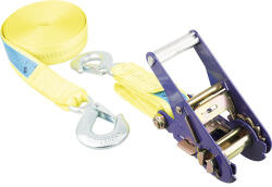 Mamutec Set chingi de fixare cu clichet & carabinieră Mamutec 35mm x 6m, max. 2500kg, galben, 2 piese (7000300-252)