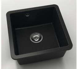 FAT Chiuvetă bucătărie fatgranit 1 cuvă FAT Avangard 222 46x46 cm fără picurător Black Metallic (222-1008) Chiuveta