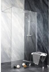 Sanotechnik Duș Walk In Sanotechnik Sanoflex Freedom II, 140x195 cm, sticlă securizată transparentă, profil crom (MP400)