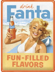 Nostalgic-Art Tablou metalic decorativ Nostalgic-Art Fanta Beach Girl 30x40 cm (23328)