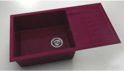 FAT Chiuvetă bucătărie marmură compozită 1 cuvă FAT Avangard 229 49x90 cm cu picurător Silver violet reversibilă (229-20) Chiuveta