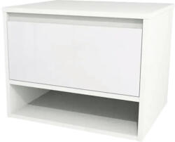 Devo Dulap bază lavoar baie suspendat Devo Cristal 2.0 60x47 cm PAL alb sertar cu închidere lentă (PO2-SU1S60x47-P36)