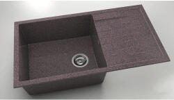 FAT Chiuvetă bucătărie granixit 1 cuvă FAT Avangard 229 49x90 cm cu picurător Merlot reversibilă (229-560) Chiuveta