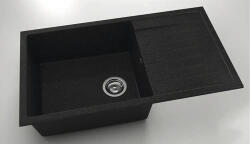 FAT Chiuvetă bucătărie granixit 1 cuvă FAT Avangard 229 49x90 cm cu picurător Galaxy Black reversibilă (229-422) Chiuveta