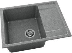 FAT Chiuvetă bucătărie granixit 1 cuvă FAT Avangard 238 49x65 cm cu picurător Space Gray reversibilă (238-940) Chiuveta