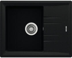 Teka Chiuvetă bucătărie tegranit 1 cuvă Teka Stone 51x65 cm cu picurător negru reversibilă (115330045) Chiuveta
