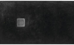 Roca Cădiță de duș dreptunghiulară slim Roca Stonex Terran 120x80 cm negru (AP1014B032001400)