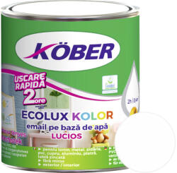 KÖBER Email lucios pe bază de apă Ecolux Kolor Köber alb 2, 5 l (V82101KL-C2.5L)
