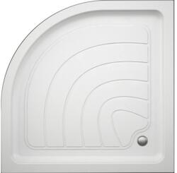Belform Cădiță de duș semirotundă Belform Logos 80x80x14 cm acril alb 27CB0092 incl. sifon și racord flexibil (27CB0092)