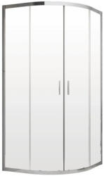 Radaway Cabină de duș semirotundă Radaway Alienta 80x80x190 cm, sticlă securizată transparentă, profil crom (10228080-01-01)