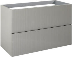 Jungborn Dulap bază lavoar baie suspendat Jungborn NONUS 100 cm PAL fume mat 2 sertare (168747)