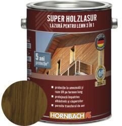 Hornbach Lazură pentru lemn 3 în 1 Hornbach Super Holzlasur nuc 2, 5 l (500241)