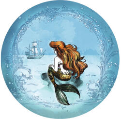Komar Fototapet rotund autoadeziv Komar DD1-020 Disney Ariel Dreaming Ø 125 cm (DD1-020)
