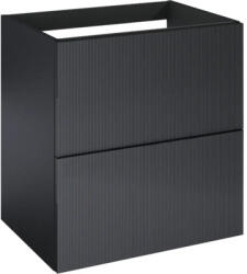 Jungborn Dulap bază lavoar baie suspendat Jungborn NONUS 60 cm PAL negru mat 2 sertare (168740)