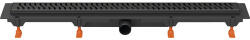 MCH Chudej Rigolă duș MCH Harmony Black cu grătar inox negru mat 650 mm (MCH.CH-650HC)