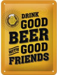 Nostalgic-Art Tablou metalic decorativ Nostalgic-Art Drink Good Beer 15x20 cm (26204)