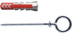 Fischer Befestigungssysteme Dibluri plastic cu ochi Fischer DuoPower 6x30 mm, pachet 4 bucăți (535005)