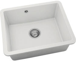 FAT Chiuvetă bucătărie fatgranit 1 cuvă FAT Avangard 221 46x56 cm fără picurător Pure White (221-1000) Chiuveta