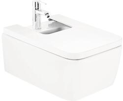 Roca Bideu suspendat Roca Inspira Square, ceramică, 37x56 cm, alb (A357535000)