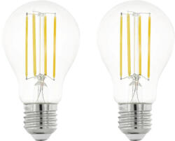 EGLO crosslink. z Set 2 becuri LED Eglo Crosslink E27 6W 860 lumeni, glob clar A60, cu telecomandă (31323)