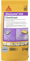 Sika Chit pentru rosturi Sika Ceram Clean Grout 655 graphite 2 kg (700740)