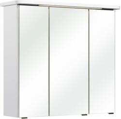 Pelipal Dulap baie cu oglindă pelipal Agira, 3 uși, iluminare LED, PAL, 72x75 cm, alb lucios, IP 44 (45.407.587)