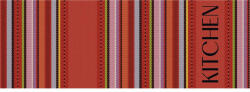 MD Entree Traversă / covor bucătărie MD Entree Cook&Wash Kitchen model dungi roșu 50x150 cm (7701515860H) Covor