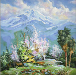 Pure Living Tablou canvas Pure Living Snowy mountains 40x40 cm (UK008N5)