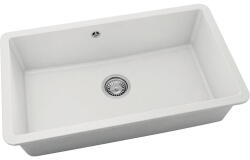 FAT Chiuvetă bucătărie fatgranit 1 cuvă FAT Avangard 232 46x76 cm fără picurător Pure White (232-1000) Chiuveta