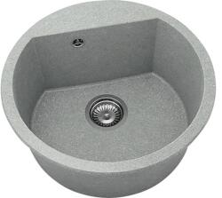 FAT Chiuvetă bucătărie granixit 1 cuvă FAT Avangard 223 Ø51 cm fără picurător Platina (223-259) Chiuveta