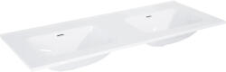 Jungborn Lavoar dublu încastrat în blat Jungborn 121x46 cm, 2 cuve, alb lucios, fără gaură pentru baterie (146034)