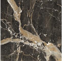 Ceramexpert Gresie exterior / interior porțelanată Theain Black High Gloss rectificată 60x60 cm (VARTBHGGR01)