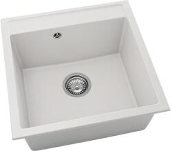 FAT Chiuvetă bucătărie fatgranit 1 cuvă FAT Avangard 225 51x51 cm fără picurător White (225-1001) Chiuveta