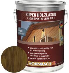 Hornbach Lazură pentru lemn 3 în 1 Hornbach Super Holzlasur nuc 5 l (500246)