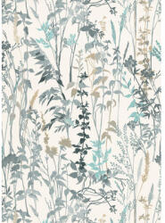Erismann Tapet vlies Erismann 10258-18 Casual Chique model frunze turcoaz 10, 05x0, 53 m (10258-18)